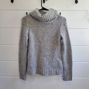 Talbots | Gray Turtleneck Knit Wool Silk Mohair Sweater